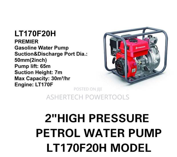 Premier 2-Inch Gasoline-Powered High-Pressure Water Pump 50mm (2-Inch)