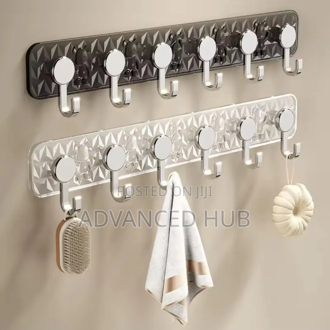 Strong Wall Mounted 6 Hooks Hanger