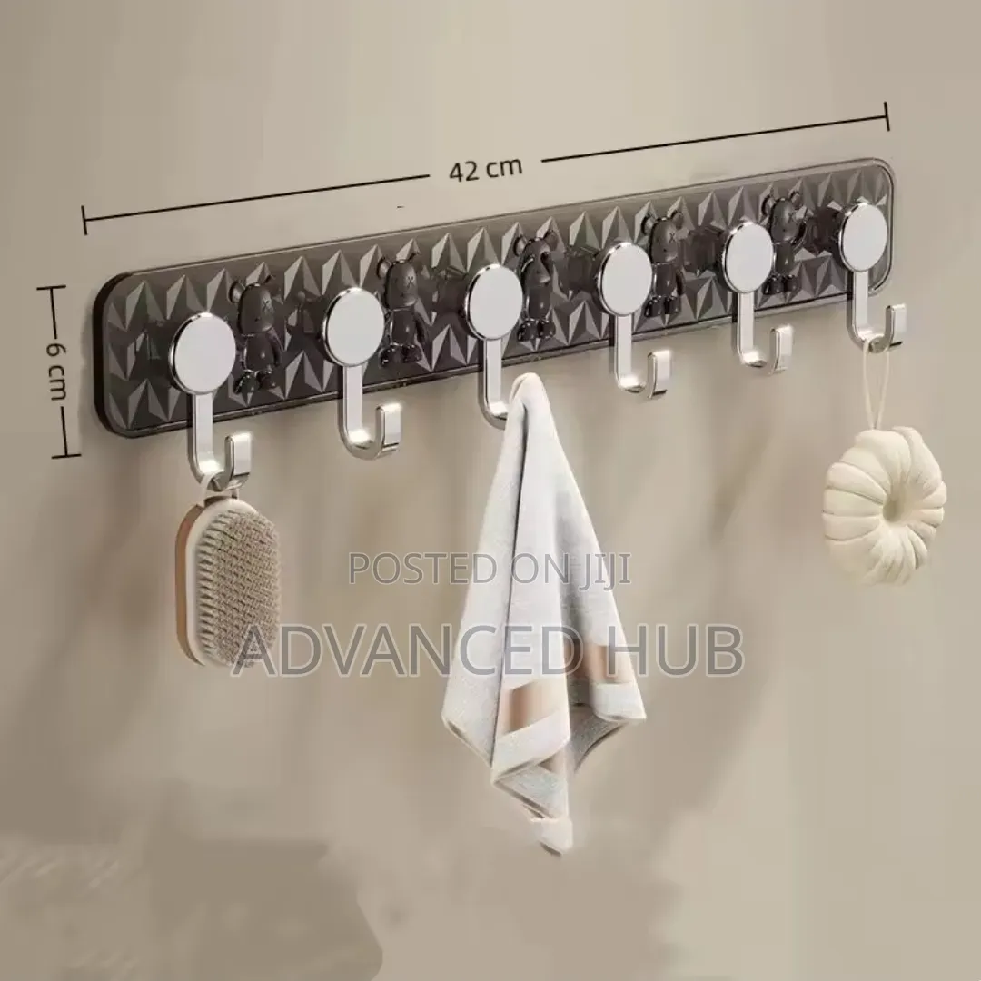 Strong Wall Mounted 6 Hooks Hanger