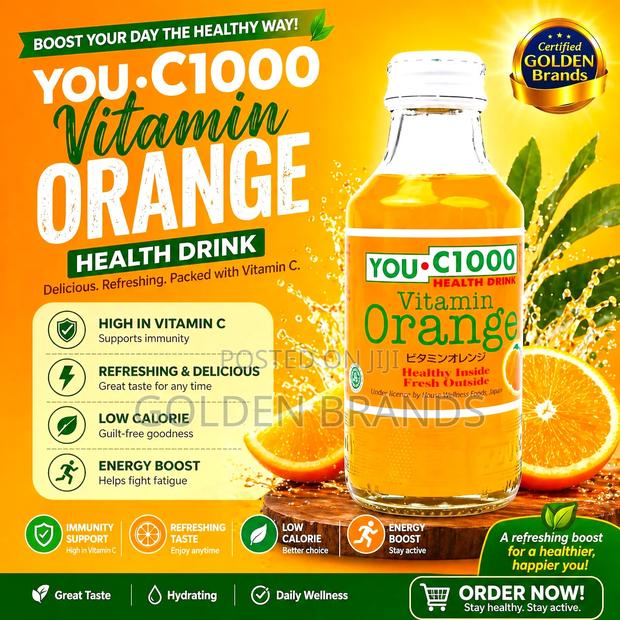 Health Drink, Vitamin C Orange Drink 140ml 
