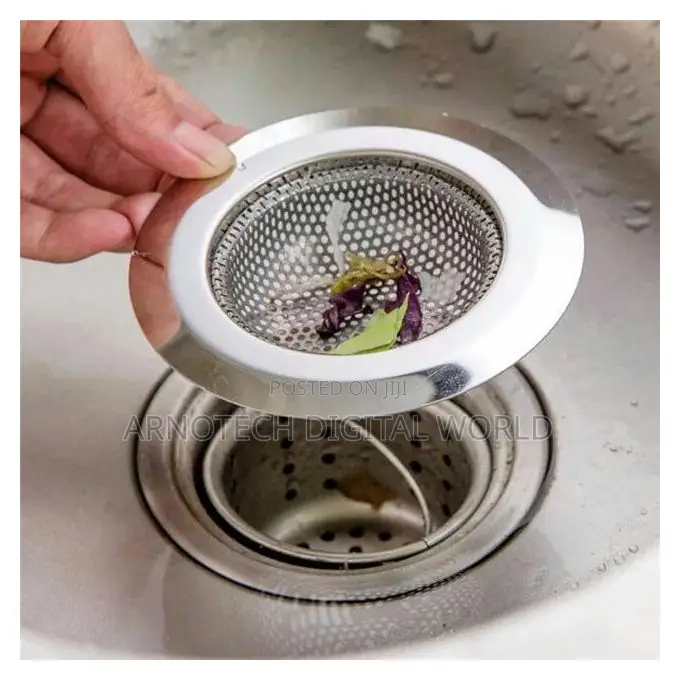 Stainless-Steel Kitchen Sink Strainer