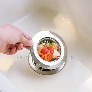 Stainless-Steel Kitchen Sink Strainer