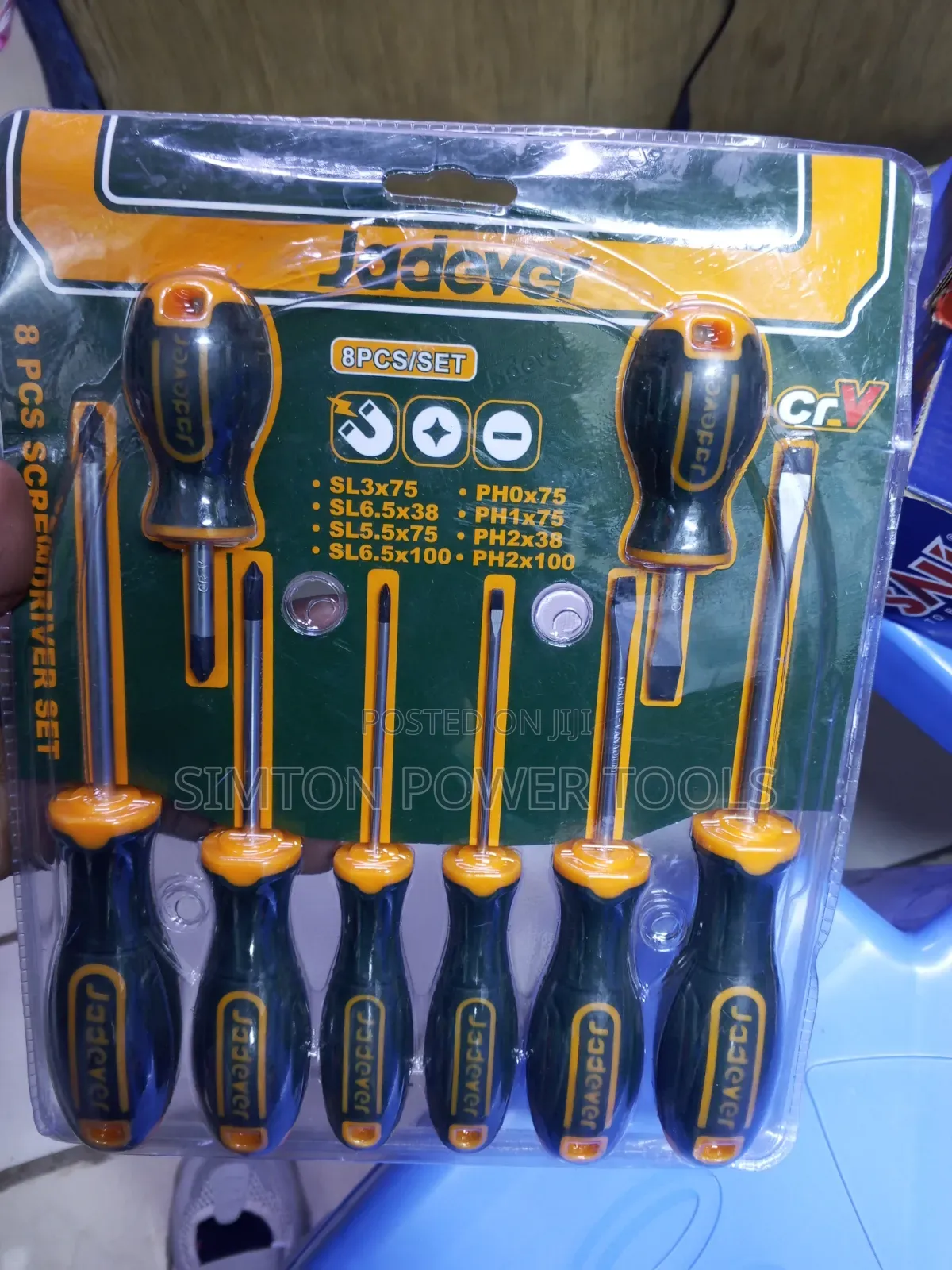 Quality 8pc Jadever Screwdriver Set