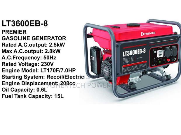 Premier Lt3600eb-8 Gasoline Generator 2.5kw