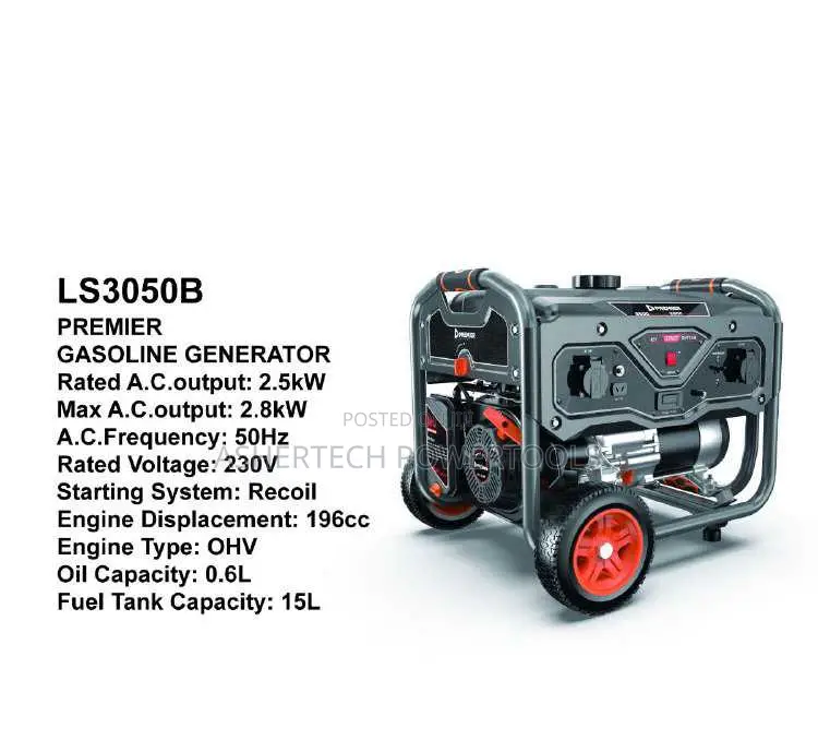 Premier Ls3050b Gasoline Generator 2.5kw