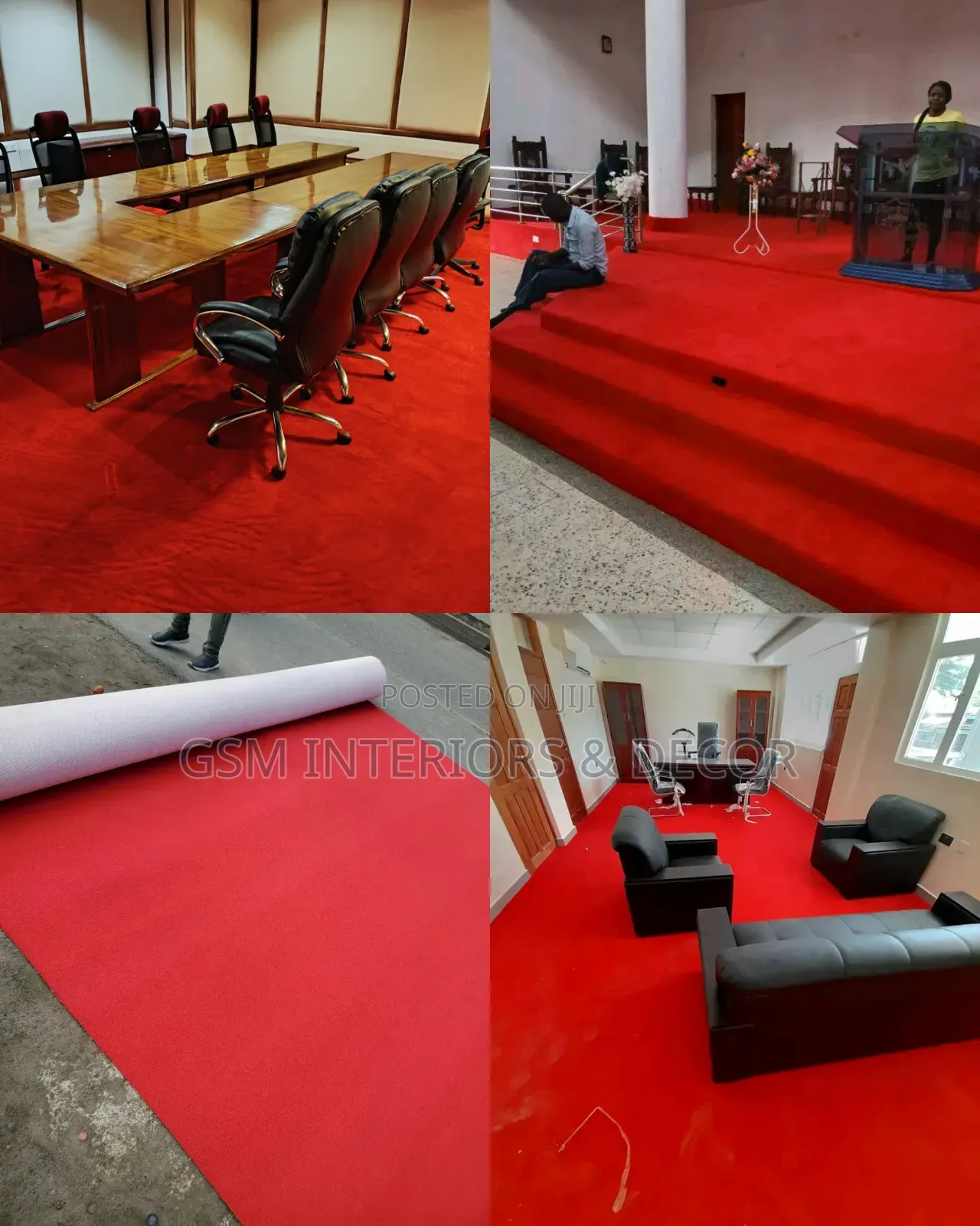 Office Carpets and Boardroom Carpets Unbinded