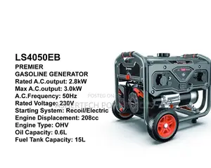 Premier Ls4050eb Gasoline Generator 2.8kw