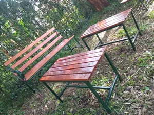 Outdoor Customized Tables for a Bench