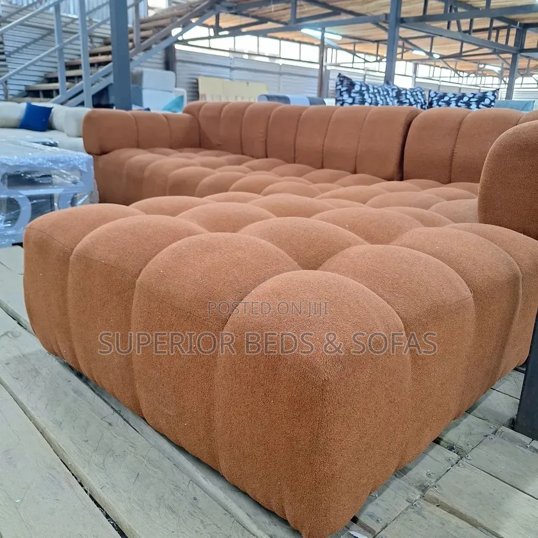 Brown Bubble Sofa on Sale 5-Seater