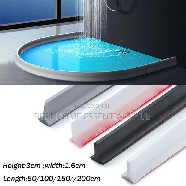 *Silicone Bathroom Shower Barrier / Water Stopper* 1m 2m