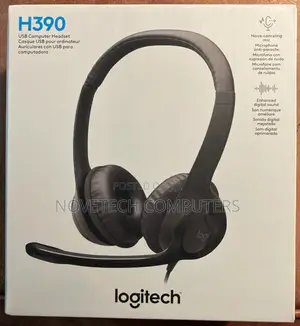 Logitech H390 Over-Head Usb C Headphones Noise-Canceling Microphone