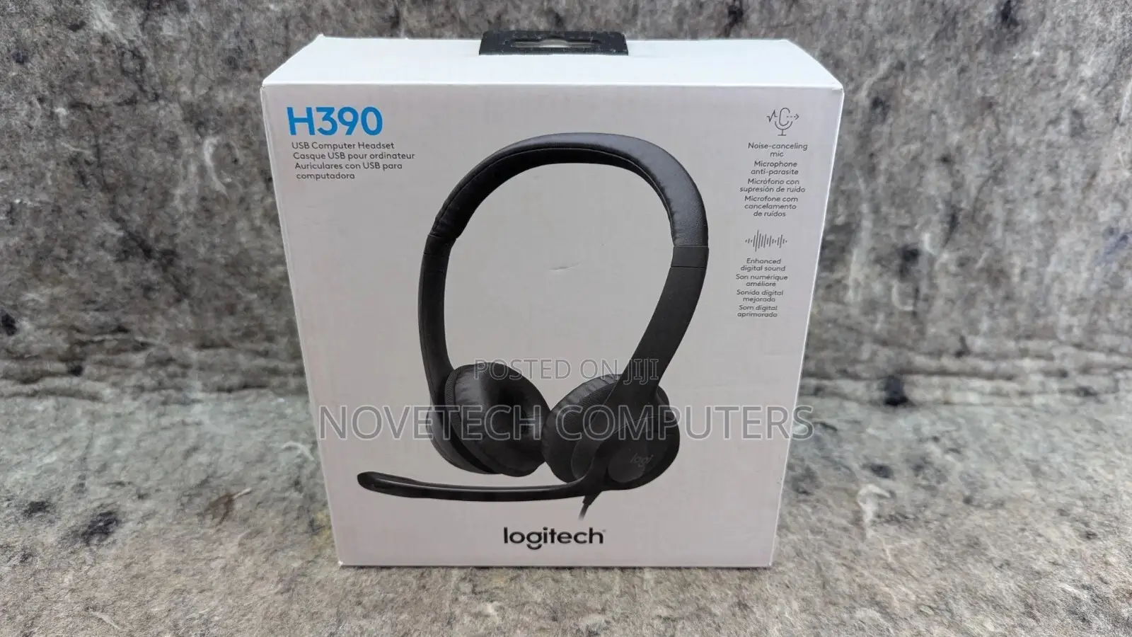 Logitech H390 Over-Head Usb C Headphones Noise-Canceling Microphone