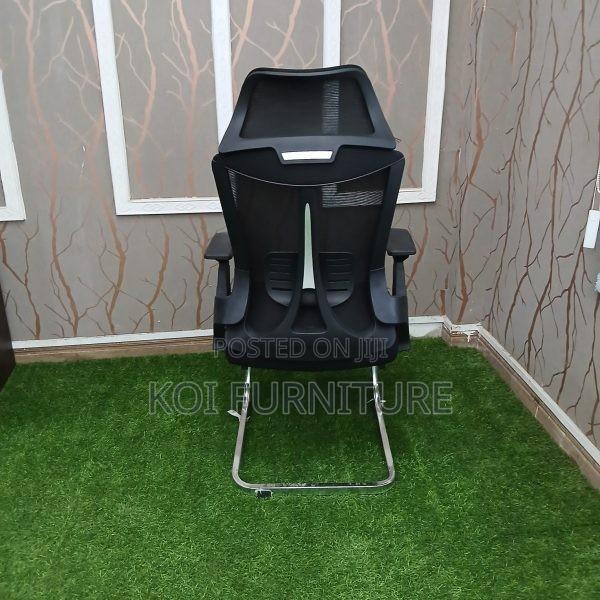 Office Chairs; Lunar Black Visitors Cantilever Office Chairs - thumbnail 6