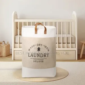 *Large Capacity Foldable Laundry Deluxe Basket
