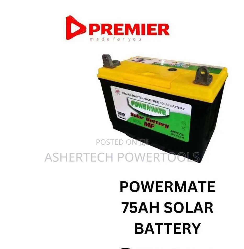 Powermate 75ah Sealed Maintenance Free (Mf) Solar Battery.