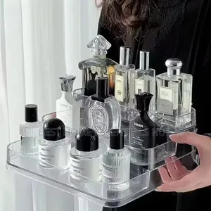3layer Acrylic Cosmetic Makeup Storage Organizer/Perfume Pet Display
