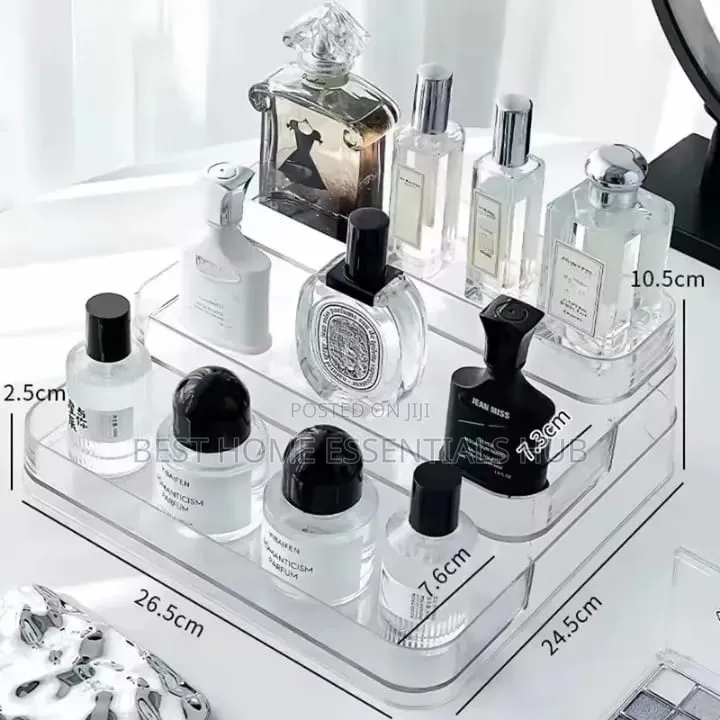 3layer Acrylic Cosmetic Makeup Storage Organizer/Perfume Pet Display