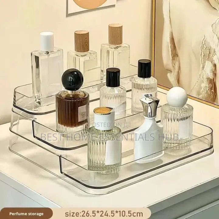 3layer Acrylic Cosmetic Makeup Storage Organizer/Perfume Pet Display
