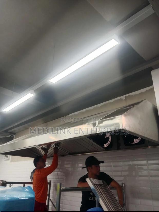 H.M.Stainless Steel 7ft Commercial Hood+Installation