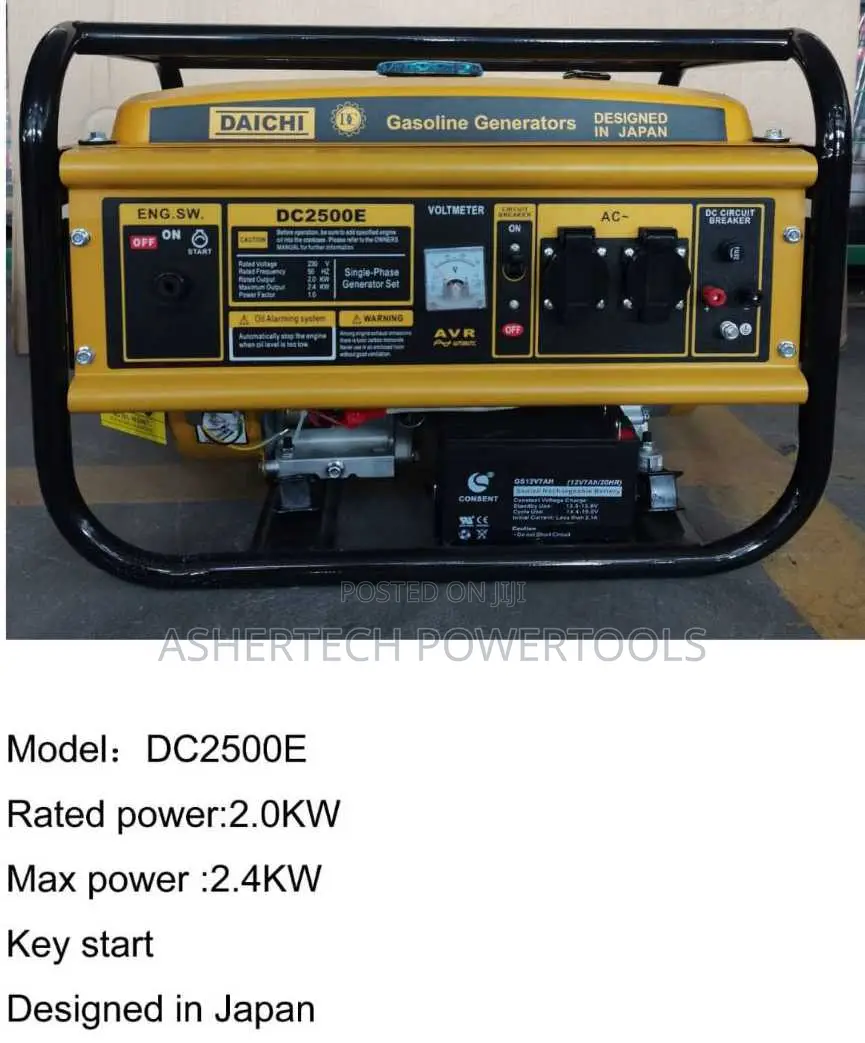 Daichi Dc2500e Gasoline Generator 2.0kw