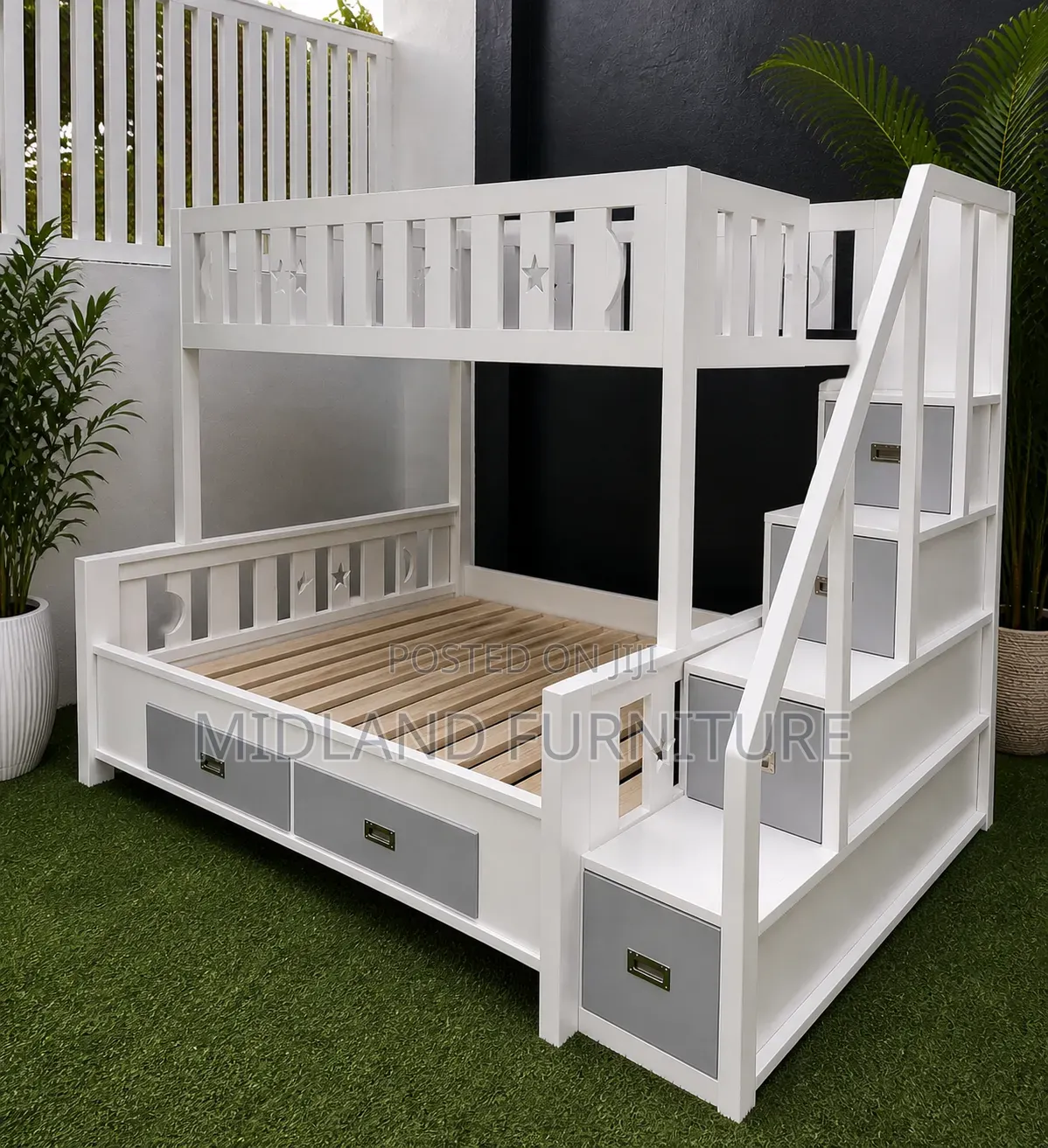 Double Decker Bunk Beds With Storage Cupboard