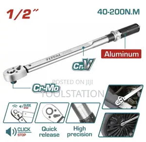 Torque Wrench 1/2" Length: 500mm Torque Range: 40-200n.M Thptw200n2