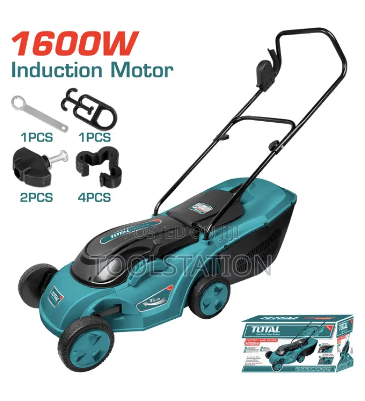 Electric Lawn Mower 1600w Cutting Height:28/38/48/58/68mm Box Size:50l