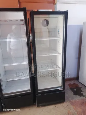 Black 400litres Glass /Display Fridge