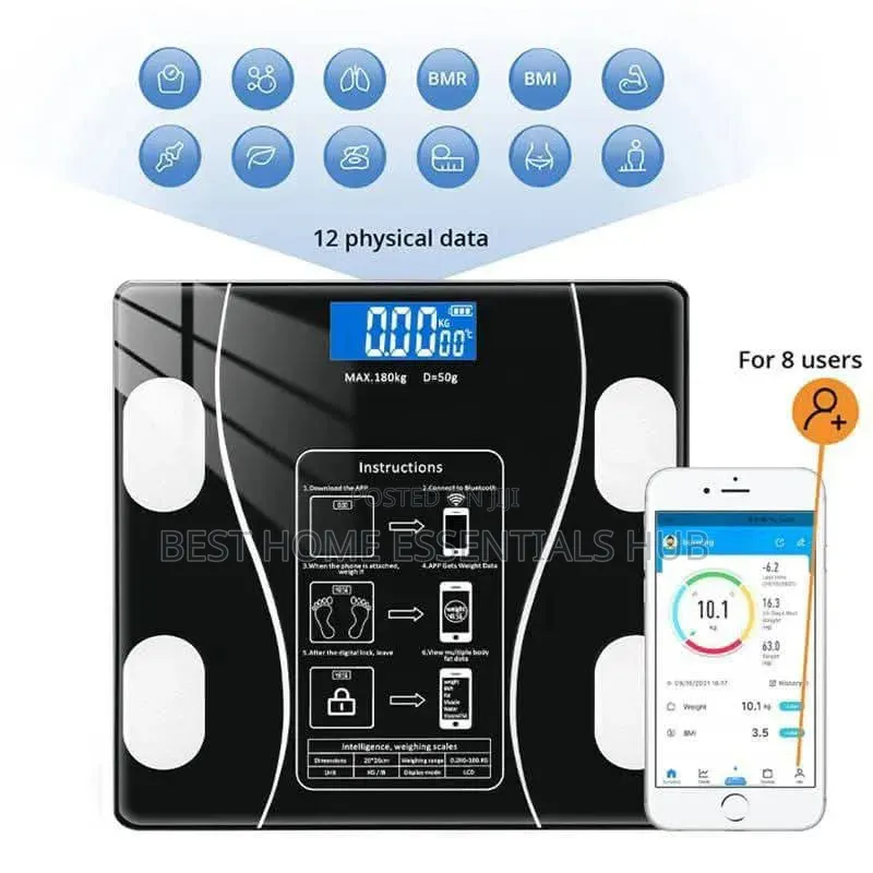 *Intelligent Bluetooth Bmi Weighing Scale