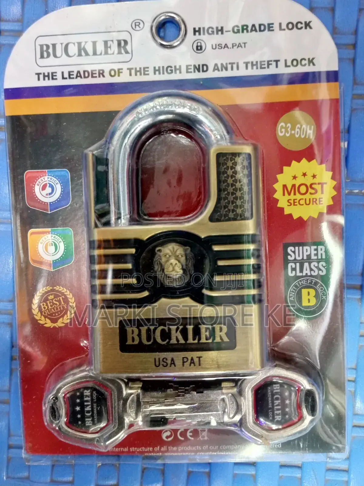 Buckler Usa 60mm Pat Anti Theft Padlock