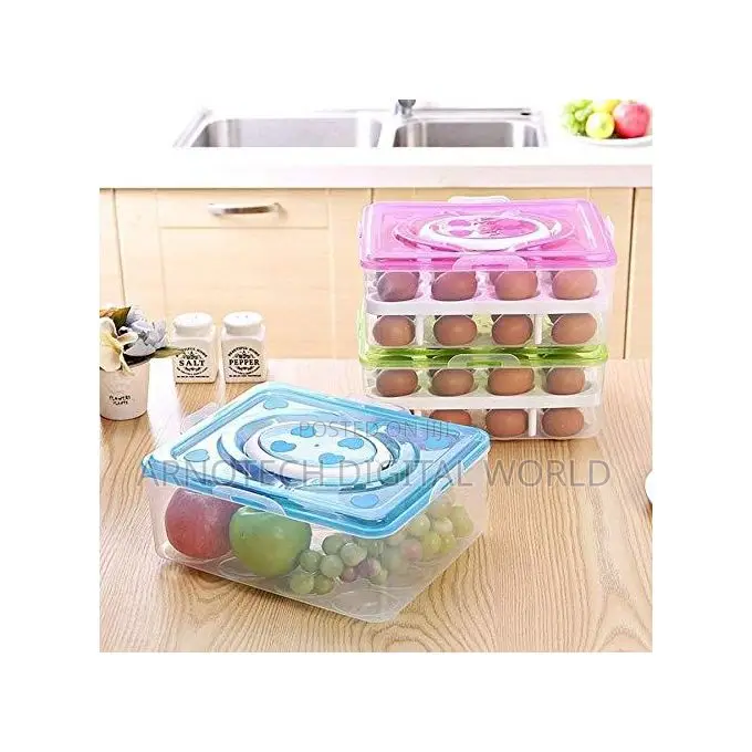 2 Layer 32pcs Egg Storage Container/ Egg Holder