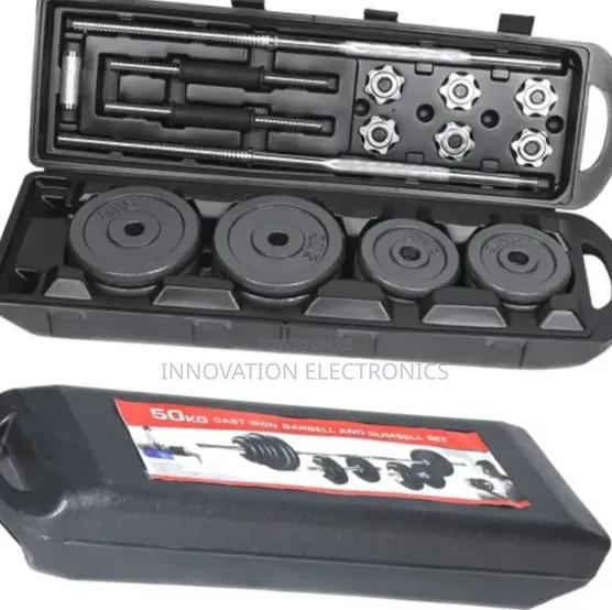 50kg York Dumbbell Set With Barbell