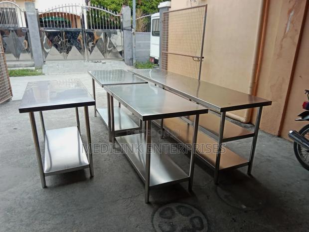 Melil Stainless Modern Package Kitchen Tables - main view