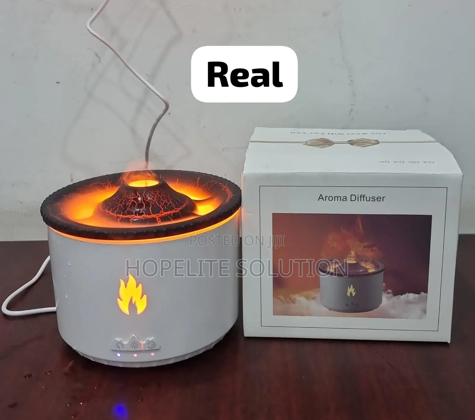 360ml Volcano Flame Humidifier Aroma Diffuser