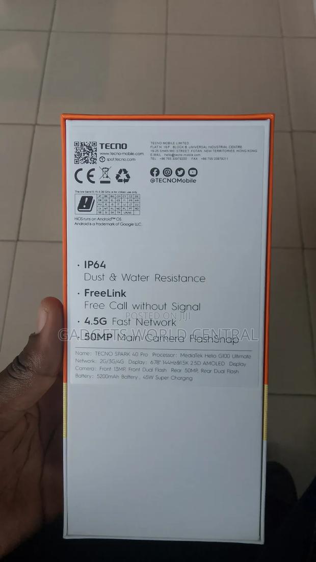 New Tecno Spark 40 Pro 128 GB Black - thumbnail 2