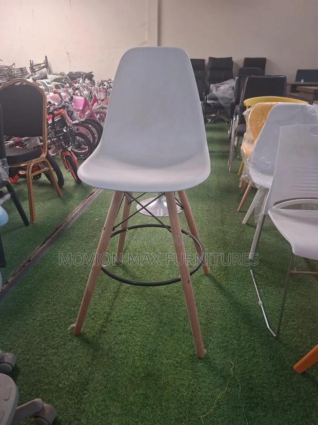 White Eames Counter Stool