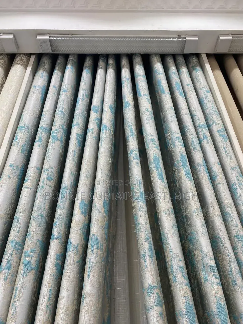 Cream Curtains and White Sheers