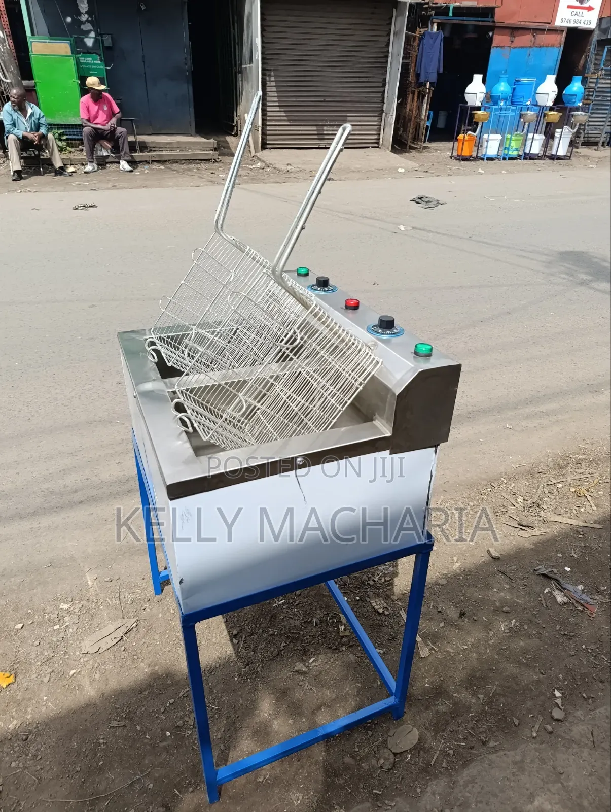 Double Double Chips Fryes Commercial Stainless Jikos