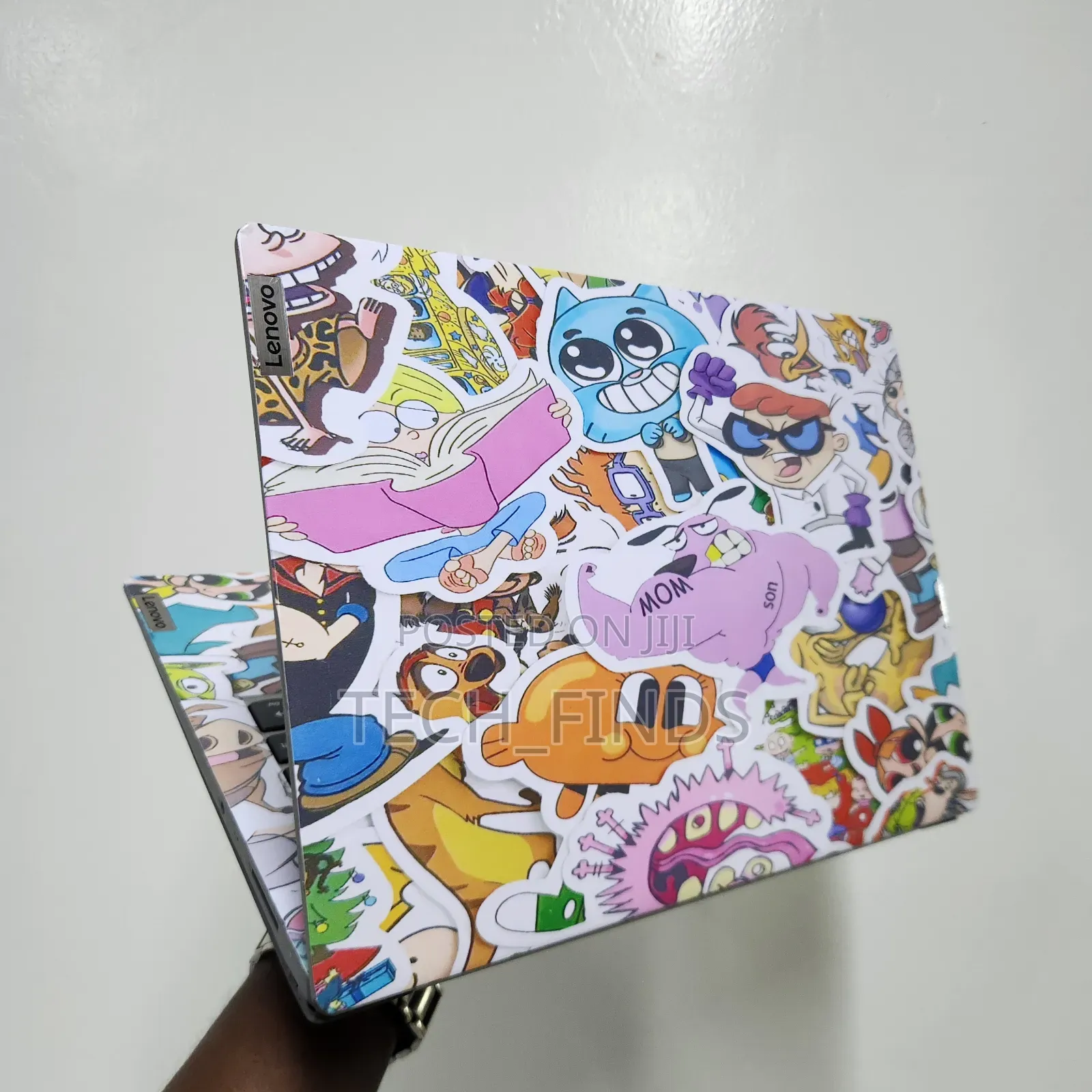 90s Cartoon-Themed Vinyl Laptop Skin