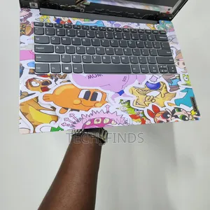90s Cartoon-Themed Vinyl Laptop Skin