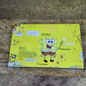 Yellow Spongebob Squarepants Themed Vinyl Laptop Skins