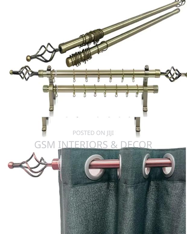 Adjustable Curtain Rods for Eyelets Curtains