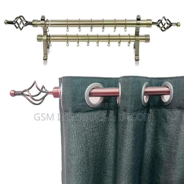 Extendable Curtain Rods and Curtain Rails