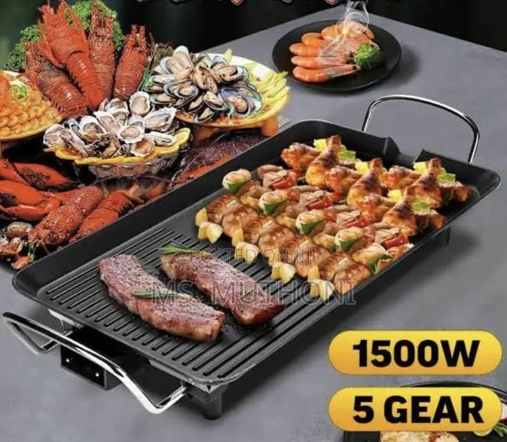 1500w Electric BBQ Grill Pan Designed for Indoor Us