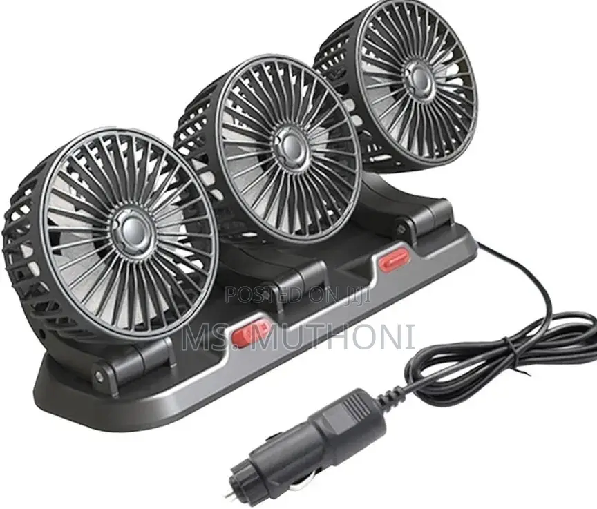 Motim 3-Head Usb Car Cooling Fan Designed for Dashboard Mounting