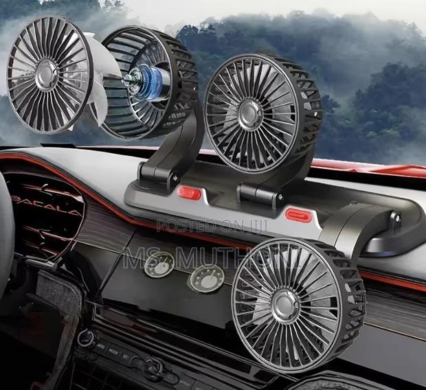 Motim 3-Head Usb Car Cooling Fan Designed for Dashboard Mounting