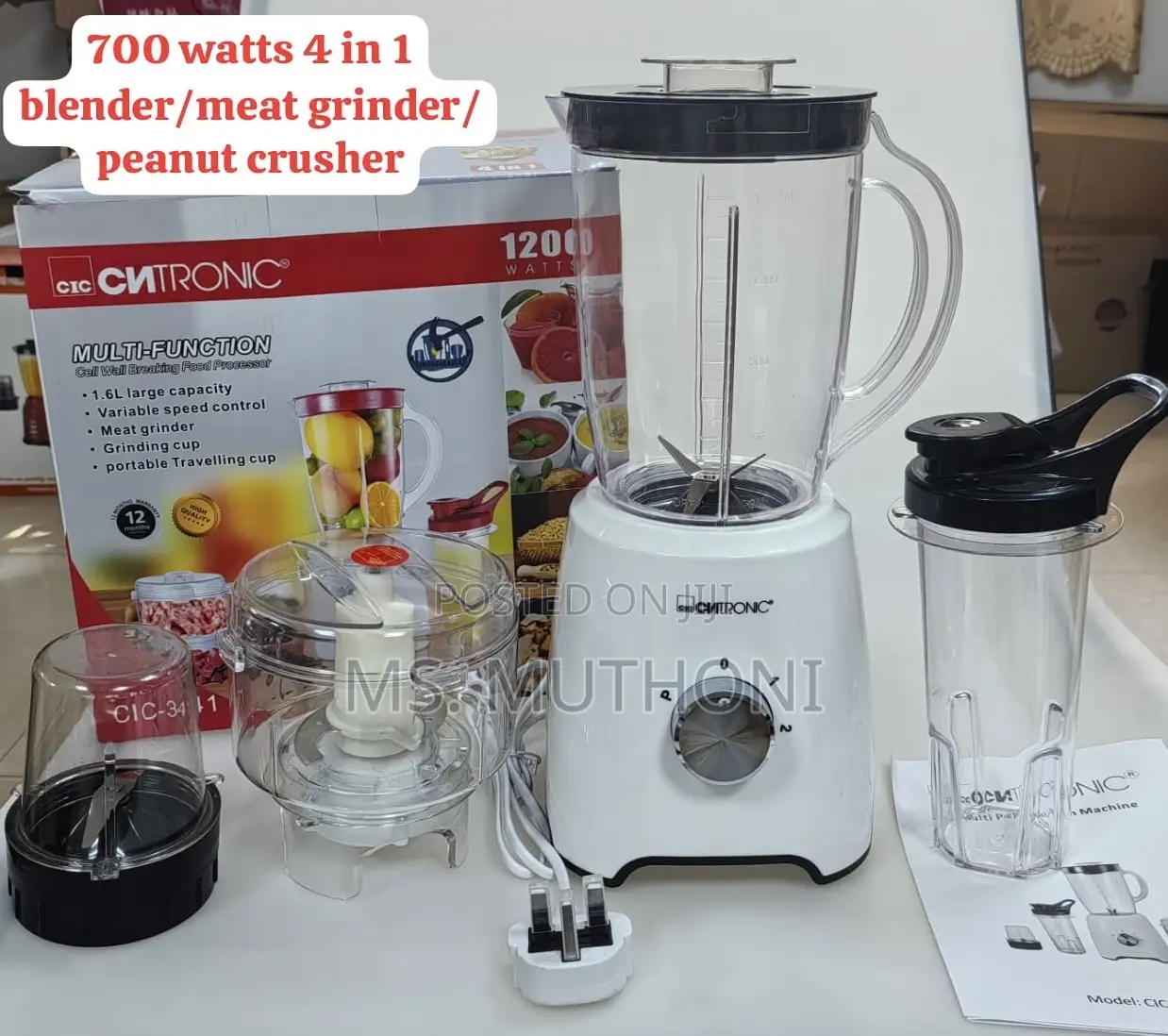 Citronic Multi-Function Food Processor (, Unbreakable Jar Material. )