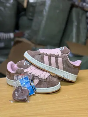Suede Mocha Brown and Pink Campus Size 36 37 38 40