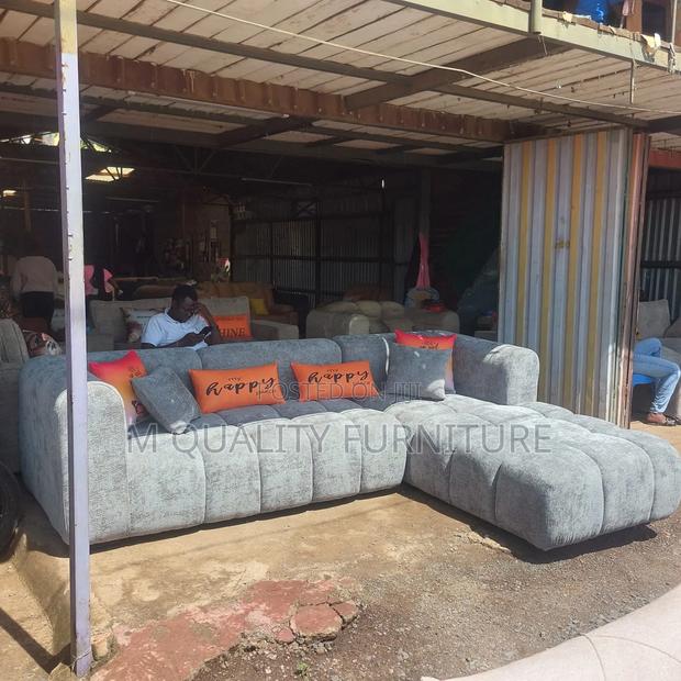 A Gray Bubble Design Luxurious Couch