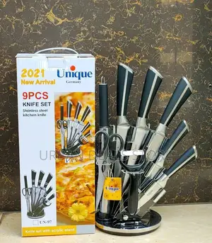 Unique 9pcs Knife Set Stainless Steel Knives